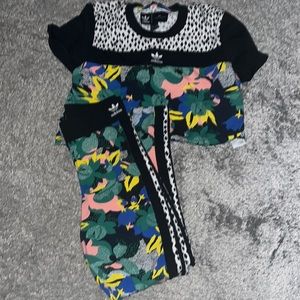 Crop top adidas set